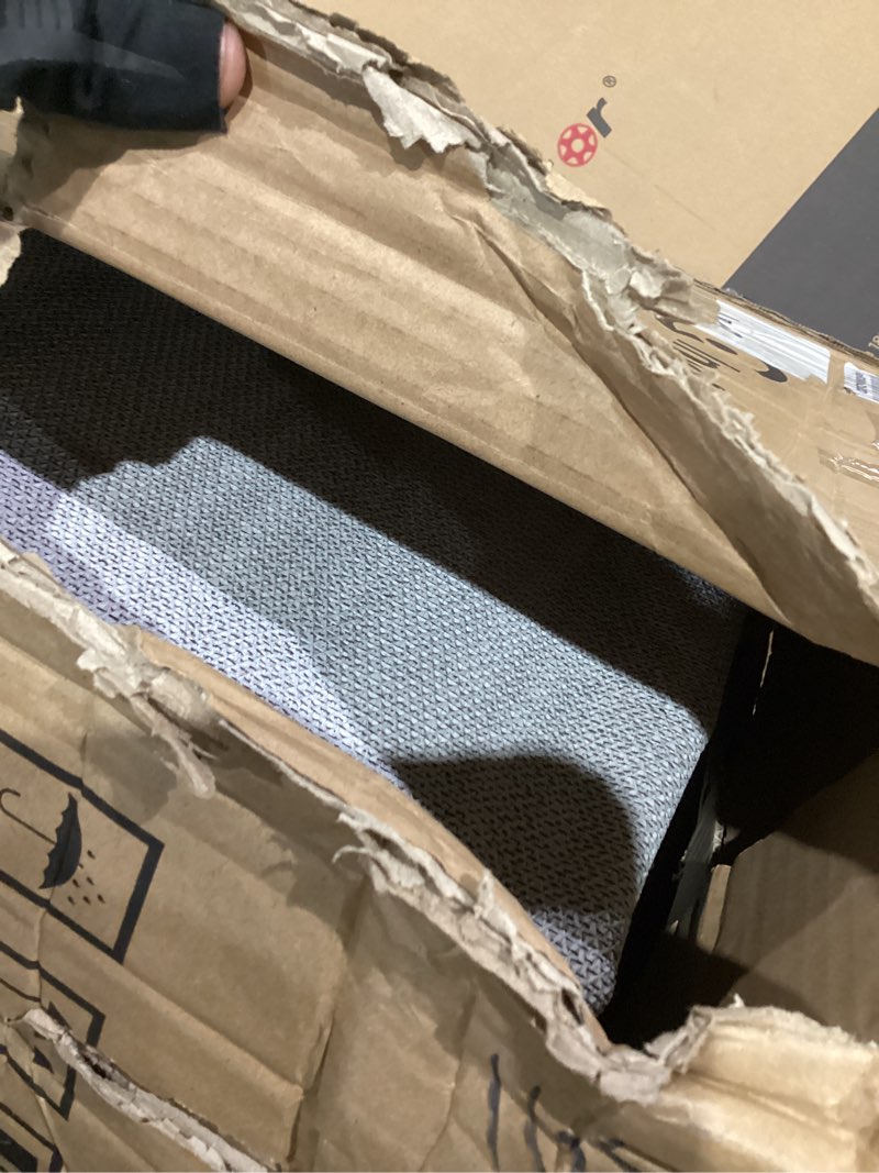 Condition photo showing As Is for livebox 10x14 area rugs, extra large grey area rug for living room boho soft non-slip rug, low pile non-shedding indoor carpet for dining room bedroom high traffic areas 10' x 14' (rectangular) silvergray