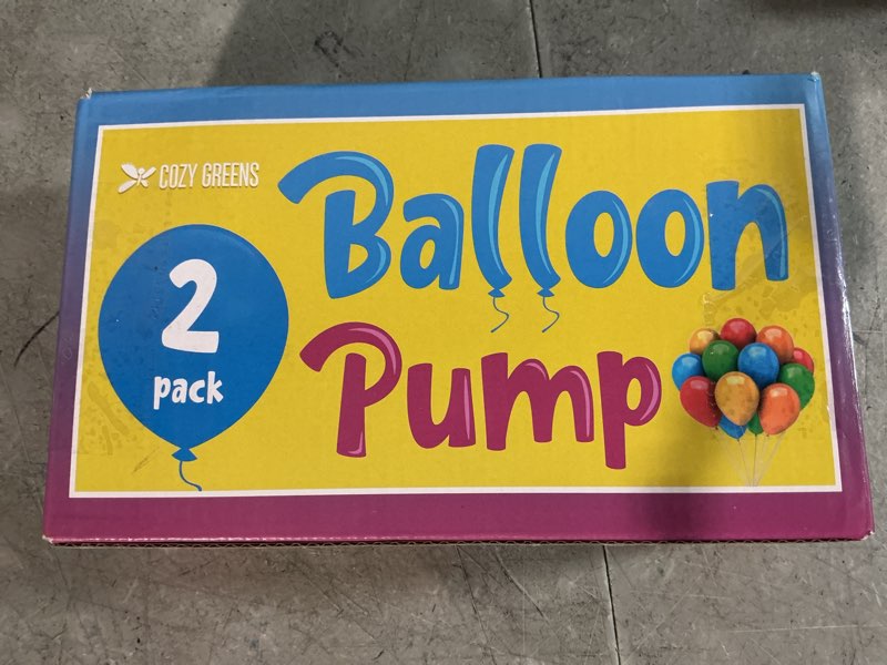 Condition photo showing New/Like New for balloon pump hand held, inflator air pump for balloons - 2way dual action, friends can help - sturdy ballon inflator pump