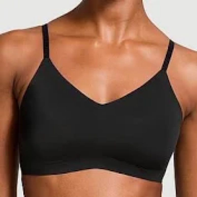 zossav Women Bra Wireless Smooth Bras Black XL