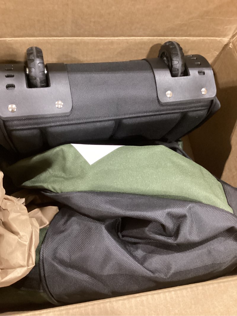 Condition photo showing As Is for luggage bag 