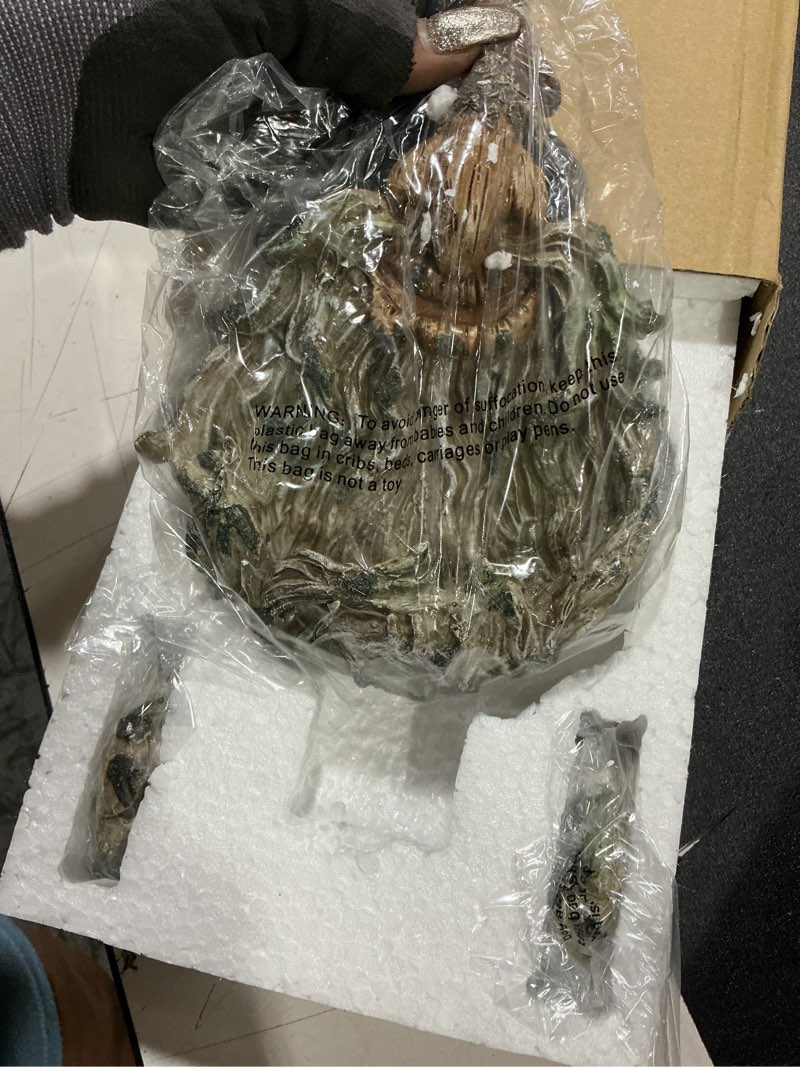 Condition photo showing Good Condition for meetyamor garden decor for outside, funny tree faces bird feeder decor outdoor statues, whimsical old man tree sculpture decorations for lawn, patio, yard art