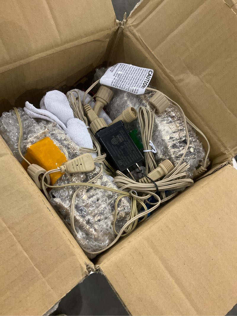 48 Inch 2.5D Gold Lighted Christmas Deer Decorations 3-Piece Outdoor Holiday Decorations Reindeer Se