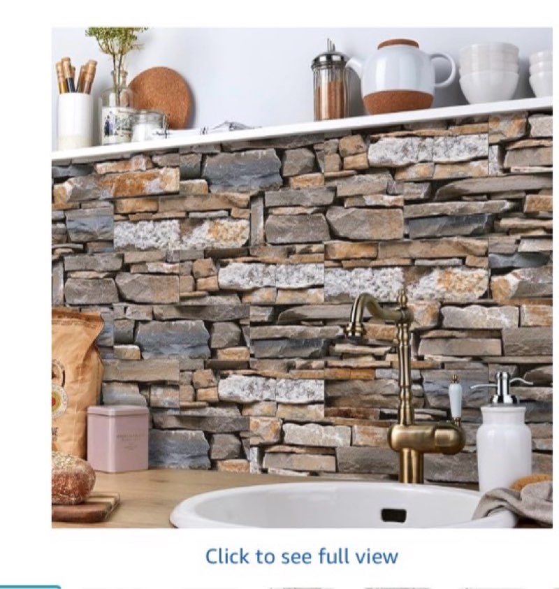 48 Sheets Kitchen Backsplash Tiles Peel and Stick, 12" x 6" Self Adhesive Kitchen Wall Tile Sticker 