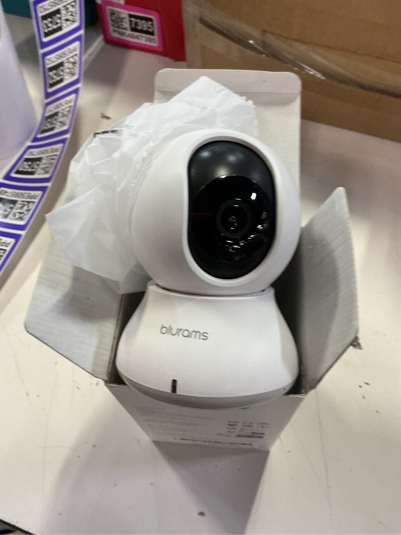 Condition photo showing Good Condition for blurams indoor security camera, 5ghz/2.4ghz dual-band, 2k pzt pet camera with phone app, 360° cameras for home security, 2-way audio, motion tracking, night vision, siren, cloud&sd