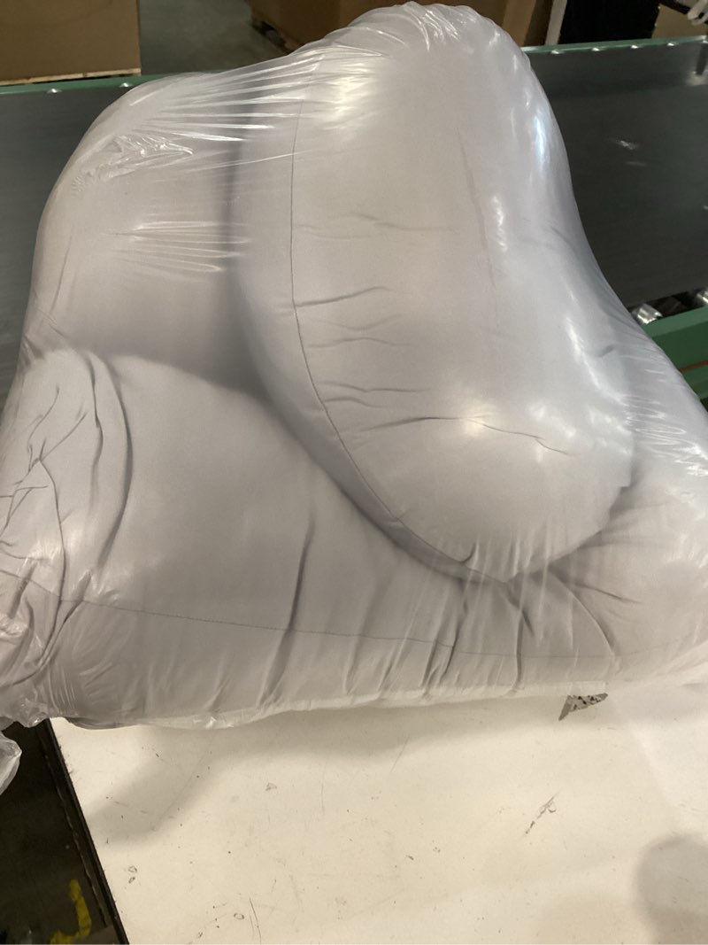 Condition photo showing Good Condition for momcozy pregnancy pillow with cooling cover, dreamlign u pro maternity pillow with adjustable leg pillow - support for back, hips, belly, legs for pregnant women, 50-72 inch full body pillow, grey grey -cooling fabric