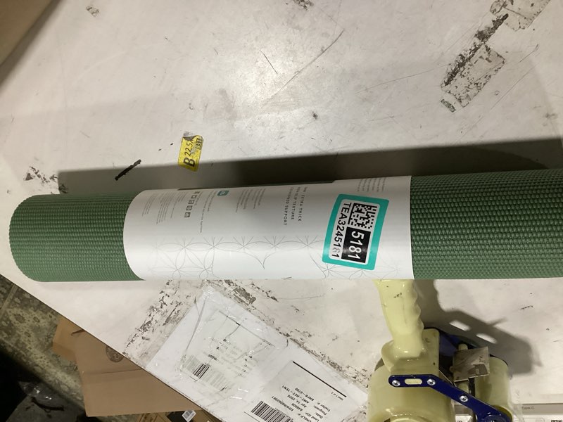 Condition photo showing Good Condition for gaiam yoga mat - premium 5mm solid thick non slip exercise & fitness mat for all types of yoga, pilates & floor workouts (68" x 24" x 5mm) sagebrush