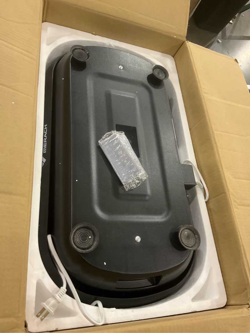 Condition photo showing Good Condition for MERACH Vibration Plate Exercise Machine, Vibration Plate 440 Lbs Capacity, Bluetooth and Silicone Pedal, Stimulate Deep Fat, Vibration Plate for Lymphatic Drainage, Vibrating for Weight Loss Black