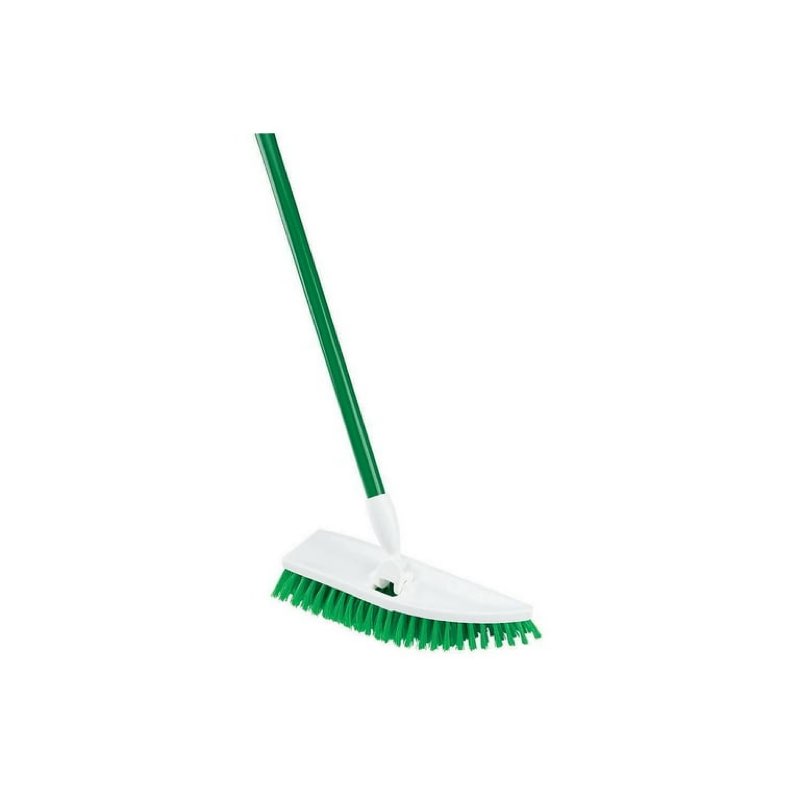 Libman No Knees Floor Scrub Steel Handle 11" Green & White 4 Pack (0122