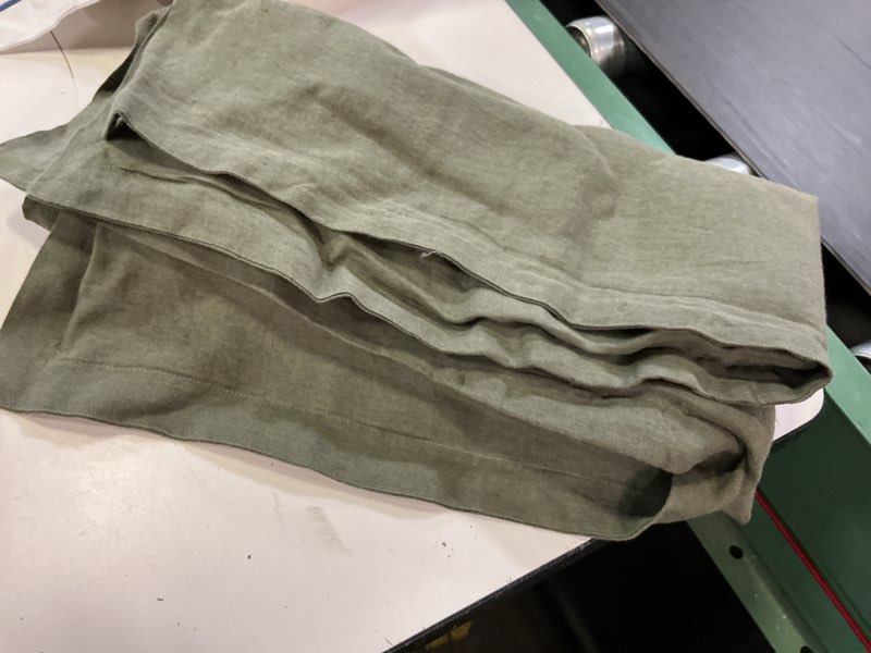 Condition photo showing Good Condition for organic crisp percale euro sham, dusty olive,26x26