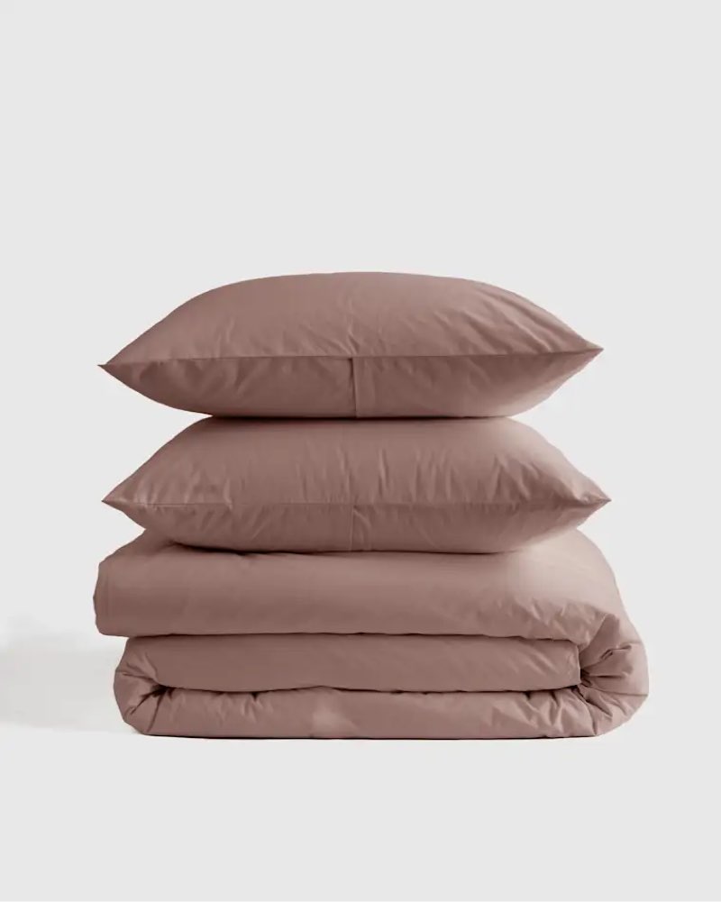 quince organic cotton gauze duvet cover set king fig 