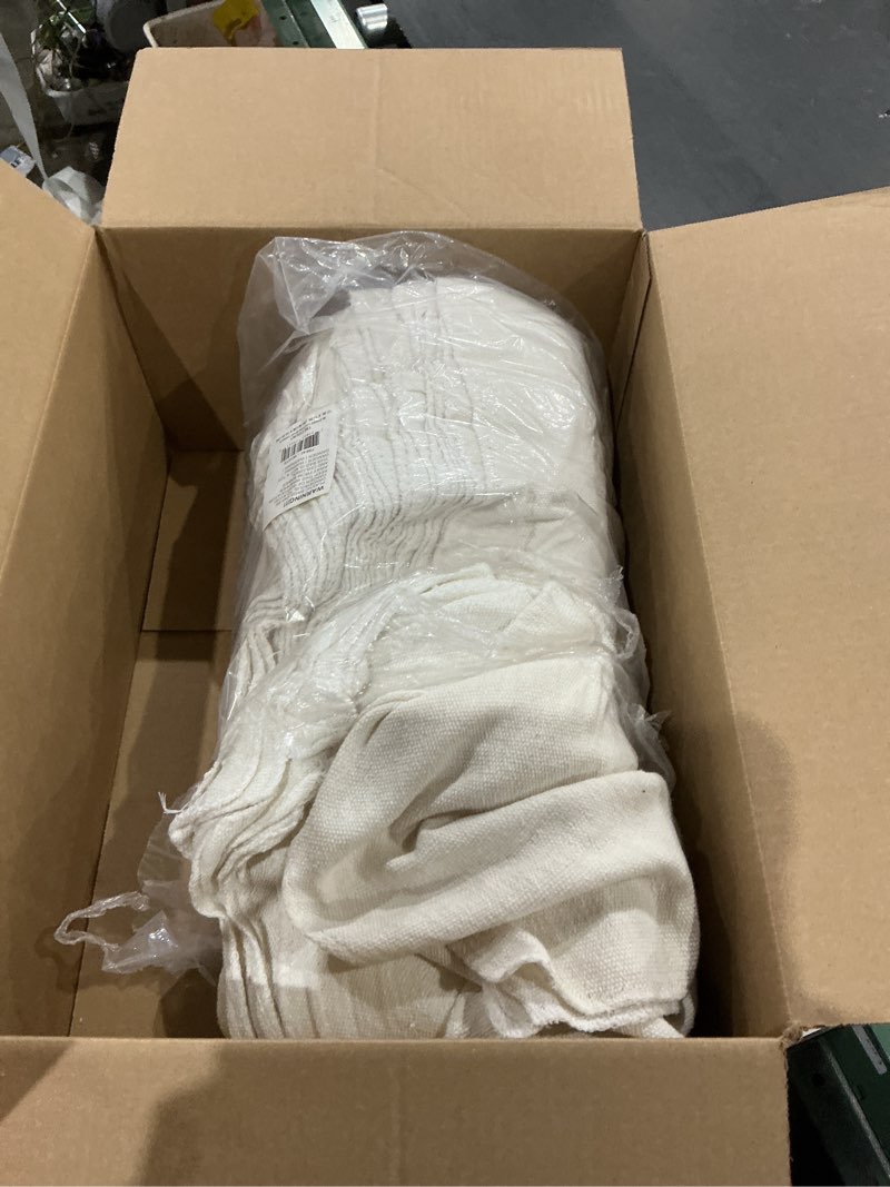 Condition photo showing As Is for simpli-magic cotton shop towels 14"x12" (150 pack) – white reusable cleaning shop rags for automobiles, industries, garage and homes white 1 count (pack of 150)
