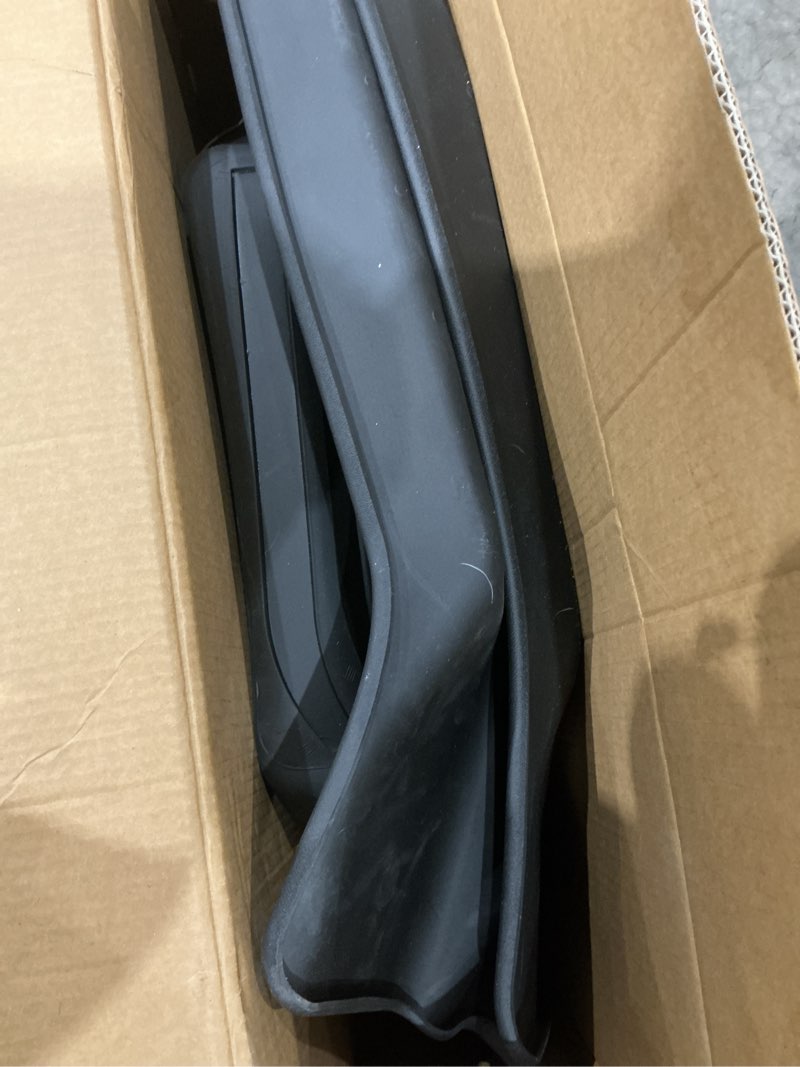 Condition photo showing As Is for hafidi® floor mats & cargo liner set fit for 2023 2024 2025 2026 kia niro & niro hybrid (not for niro ev &niro phev) all weather protection tpe anti-slip floor liners custom accessories -black 5) for niro 2023-2026 full set