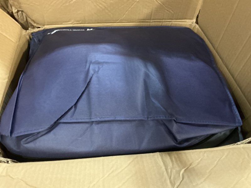 Condition photo showing Good Condition for ynm weighted blanket,heavy 100 percent oeko-tex certified cotton material(dark grey, 80''x87'' 30lbs), two persons(140~240lb) sharing use on queen/king bed | a duvet included 80 in x 87 in 30 lb original cotton dark grey