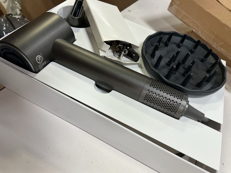 Condition photo showing Good Condition for Hair Dryer with 110000RPM High Speed 1400w Motor for 1-5min Fast Dry, 3 Heat/Cool Wind Level & 49db Low Noise,1.5 Billion Plasma & Travel Blow Dryer Dark Black