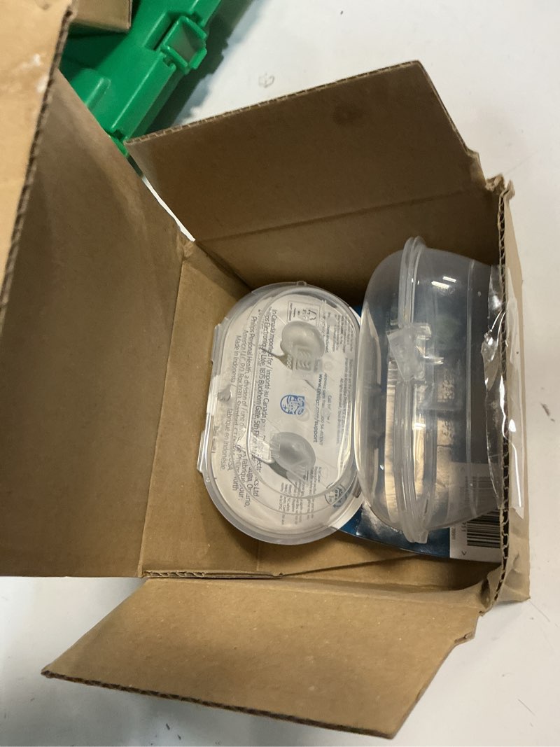 Condition photo showing As Is for Philips Avent Ultra Air Nighttime Pacifiers - Orthodontic Design, for Babies 18 Months+, Glow in The Dark, Extra-Firm Silicone Symmetrical Nipple, BPA-Free, 2 Sterilizing Cases, 4 Pack, SCF376/38 Pale Yellow 4 Count (Pack of 1)