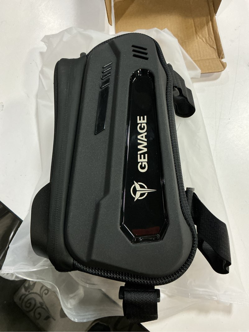 Condition photo showing New/Like New for GEWAGE Bicycle Phone Mount Bag & Bicycle Tire Pump, Bike Multitool with Tyre Lever - Bike Tool Kits for Repair and Maintenance at Home or On The Road Ge-0541-41cp
