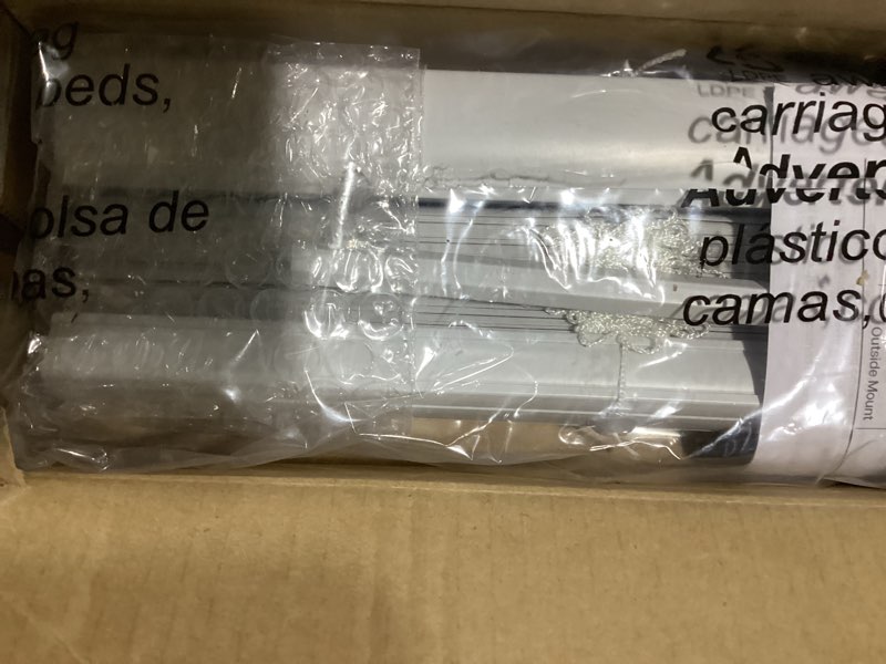 Condition photo showing Good Condition for lazblinds cordless white 1" room darkening vinyl mini blinds, 24" w x 64" h horizontal window blinds for home, cordless shades for indoor windows white 24"w x 64"h