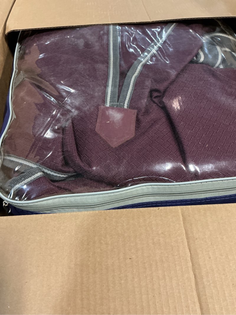 Condition photo showing Good Condition for WeatherBeeta ComFiTec Plus Dynamic II Detach-A-Neck Lite, Maroon/Grey/White, 81"