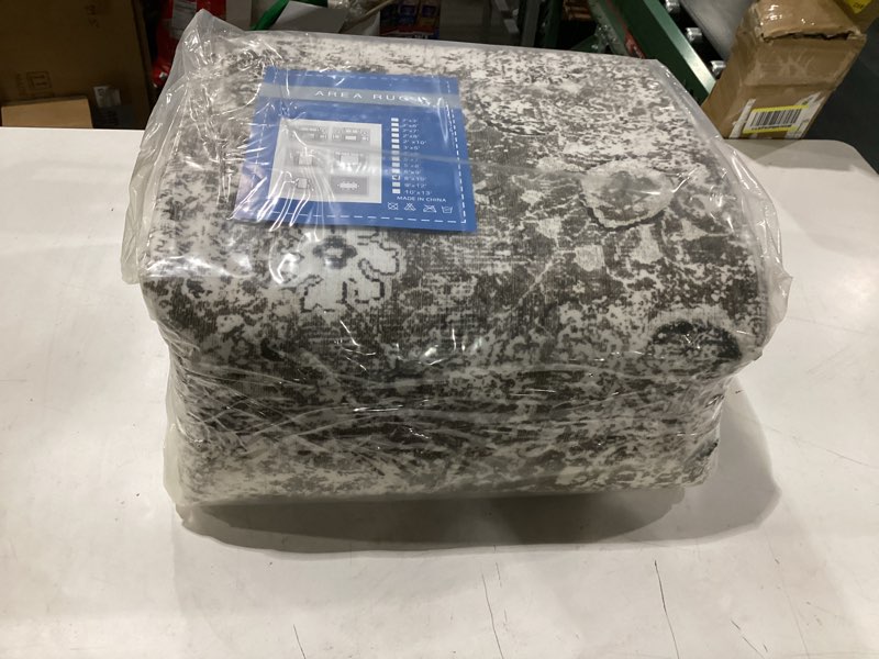 Condition photo showing New/Like New for 8x10 ft washable vintage floral area rug,boho non-slip indoor foldable carpet,stain resistant distressed print mat for living room/bedroom/kitchen/dining room/kids room/nursery(green) camel green 10' x 8' (rectangular)