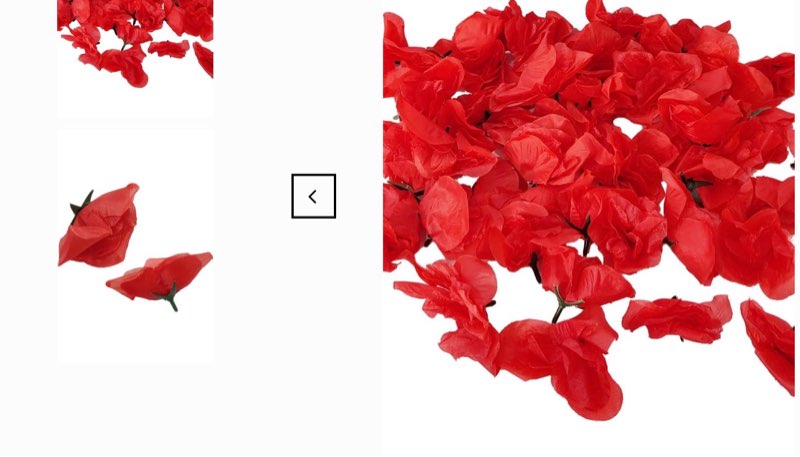 A7552 Red Rose Wedding Backdrop Floral Arrangement Decor Horn Arch