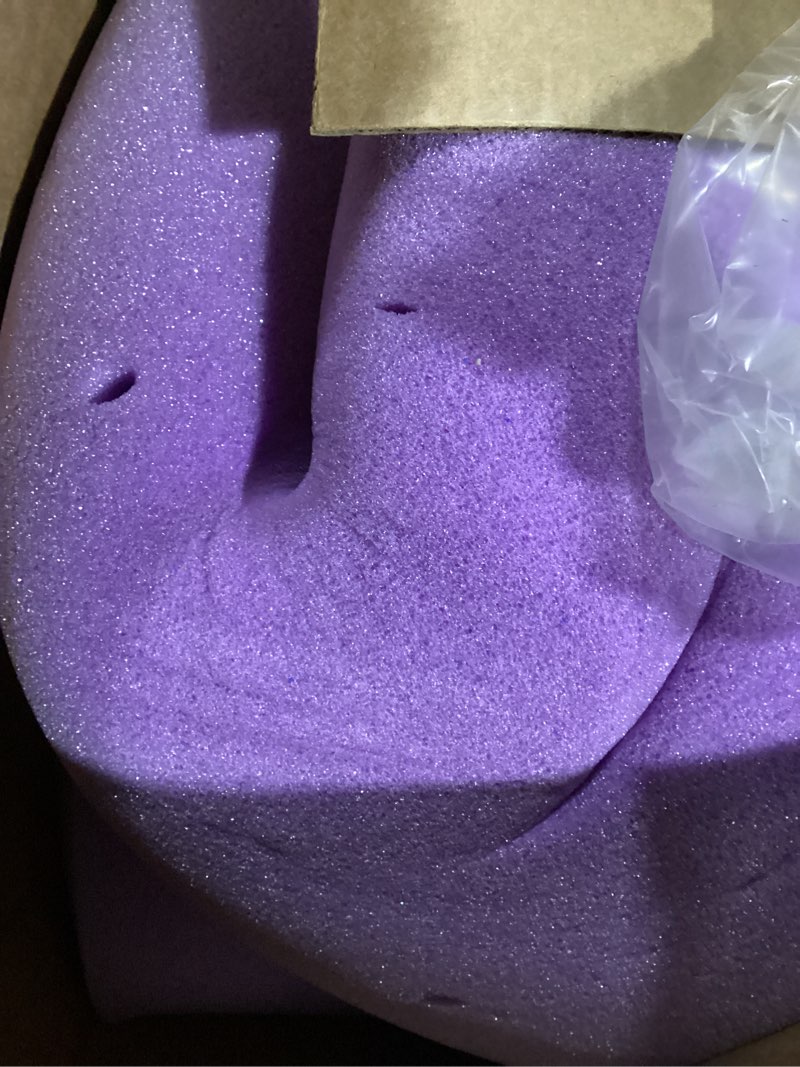 Condition photo showing As Is for similar memory foam mattress topper ventilated soft pressure relieve mattress pad, breathable bed topper,purple