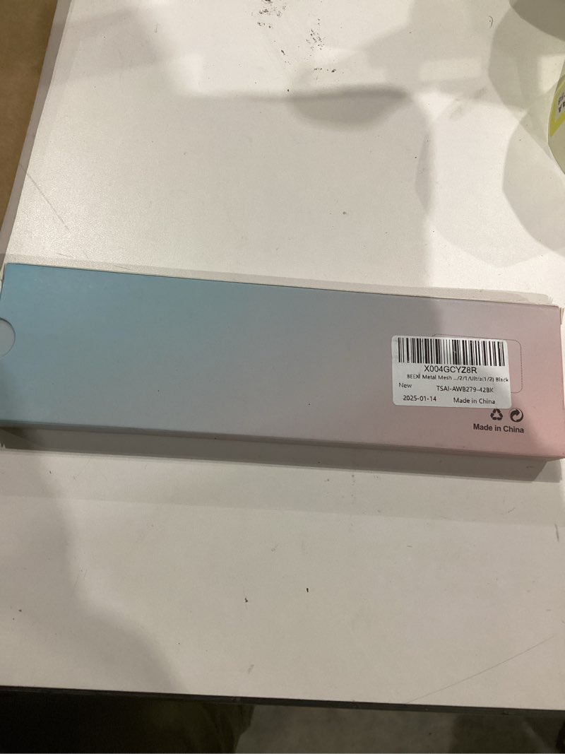 Condition photo showing New/Like New for Sleek Elegant Magnetic Strap Compatible with Apple Watch Band 41/40/38/42/44/45/46/49mm for Women Stainless Steel Strap with X-Shaped Clasp for iWatch 10/9/8/7/6/5/4/3/2/1/Ultra(1/2)