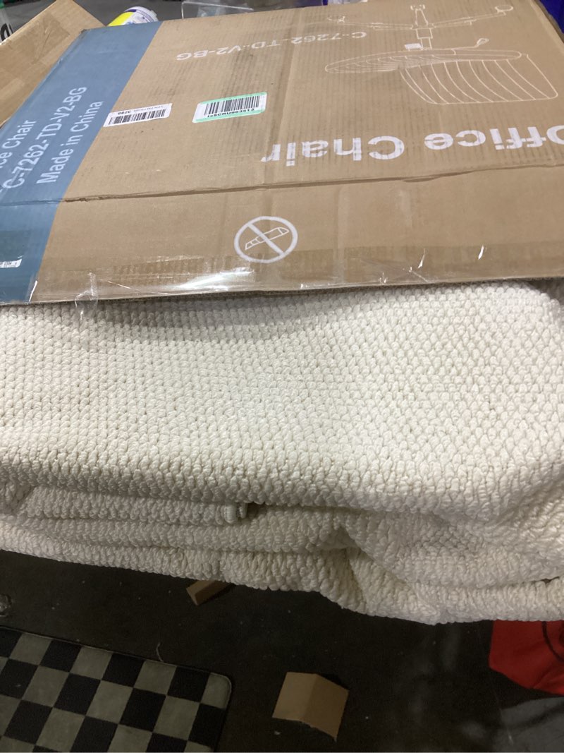 Condition photo showing As Is for (similar to )valenrug washable rugs 3x5 - stain resistant 3x5 area rugs for living room, non slip backing printed entryway rugs for bedroom, folable machine washable area rug(3'x5', beige) 01-beige 3' x 5' (rectangular)