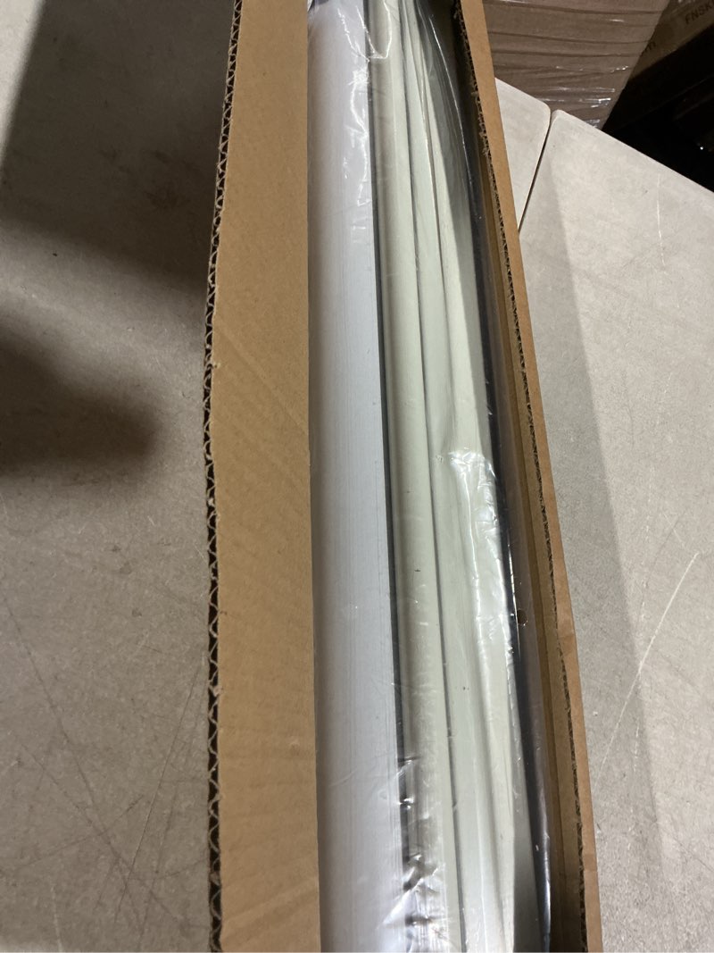 Condition photo showing As Is for lazblinds no drill blinds for indoor windows, blackout roller shades, cordless window blackout blinds, thermal insulated fabric uv protection for home and office, 31" w x 48" h, cream blackout-cream 31" w x 48" h