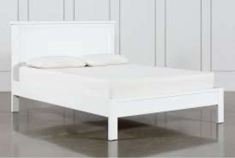 white queen bed frame 