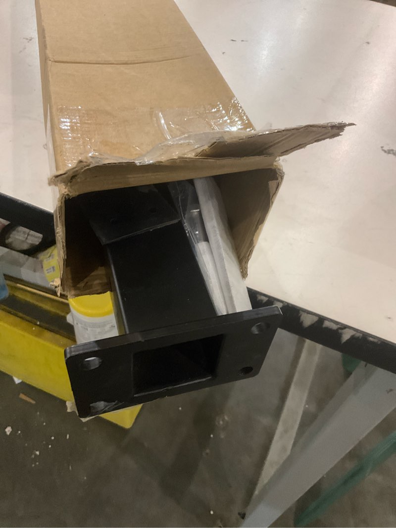 Condition photo showing Good Condition for Stair Cable Railing Post 42"x2"x2", Slant Fixed Top Stainless Steel Black Stair Rail Post with Cable Grommets, 33° Drilled Stair Deck Post with 5-Degree Spacers Fit for 28-38 Degrees Stairway