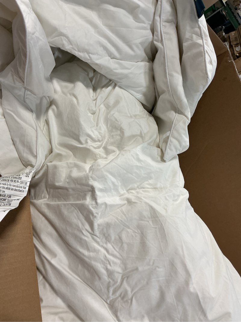 Condition photo showing As Is for ultra soft queen mattress topper - cloud-like mattress pad for back pain relief - breathable cooling material for hot sleepers, white white queen