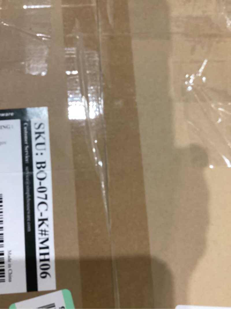 Condition photo showing As Is for Simple Houseware Standard Rod Garment Rack, Black