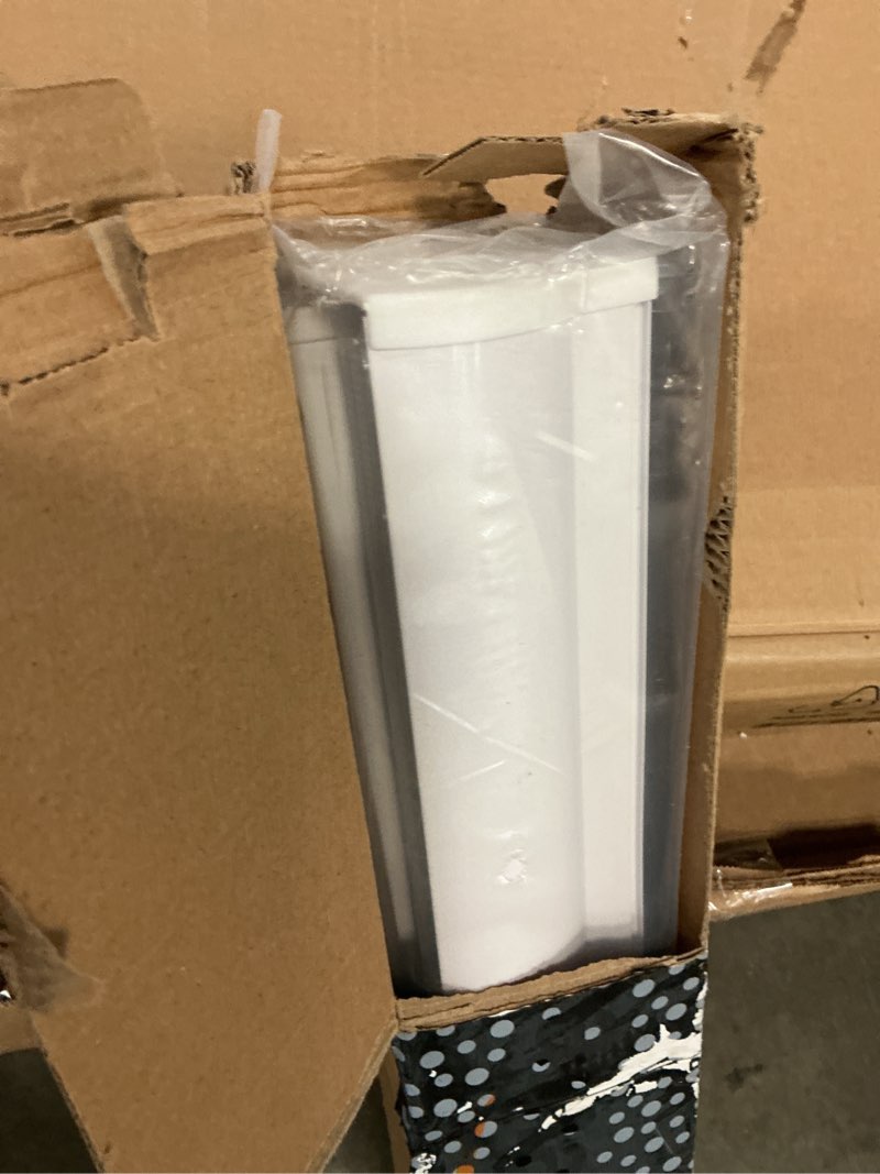Condition photo showing Good Condition for joydeco 46 inch wide cordless white sheer zebra blinds for windows,privacy light filtering dual layer roller shades for home office bedroom, 46" w×75" h off-white 46" w x 75" h ready made