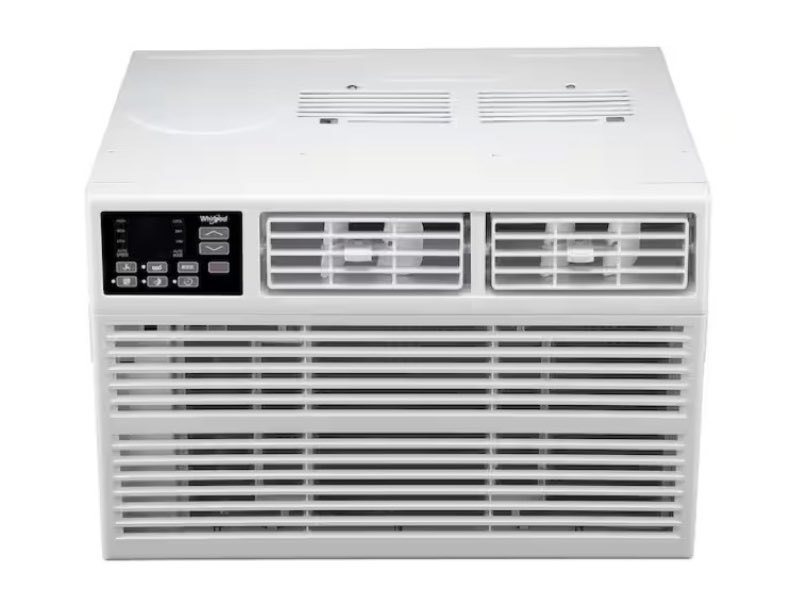 15,000 btu (doe) 115-volt window air conditioner cools 700 sq. ft. with remote in white
