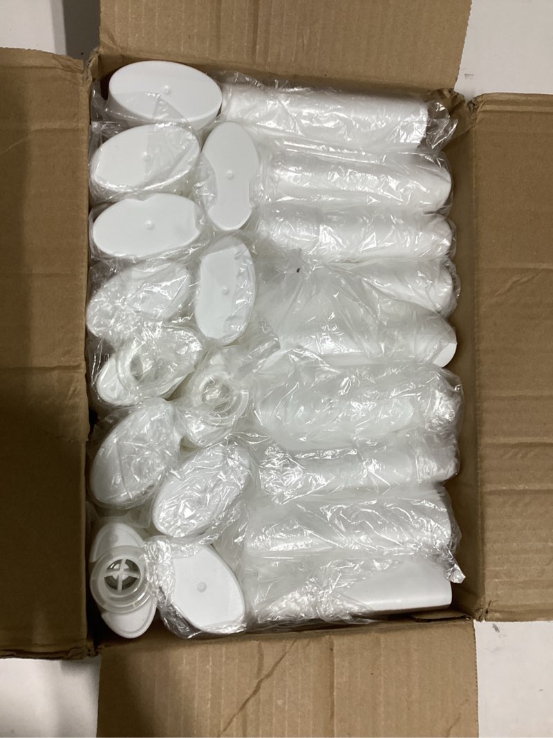 Condition photo showing Good Condition for teenyyou 30 pack empty deodorant containers, bottom filling, plastic oval refillable deodorant containers twist up oval lip balm tube for diy deodorants lipstick crayon lotion(75ml/2.5oz,white) 75ml/2.5oz white