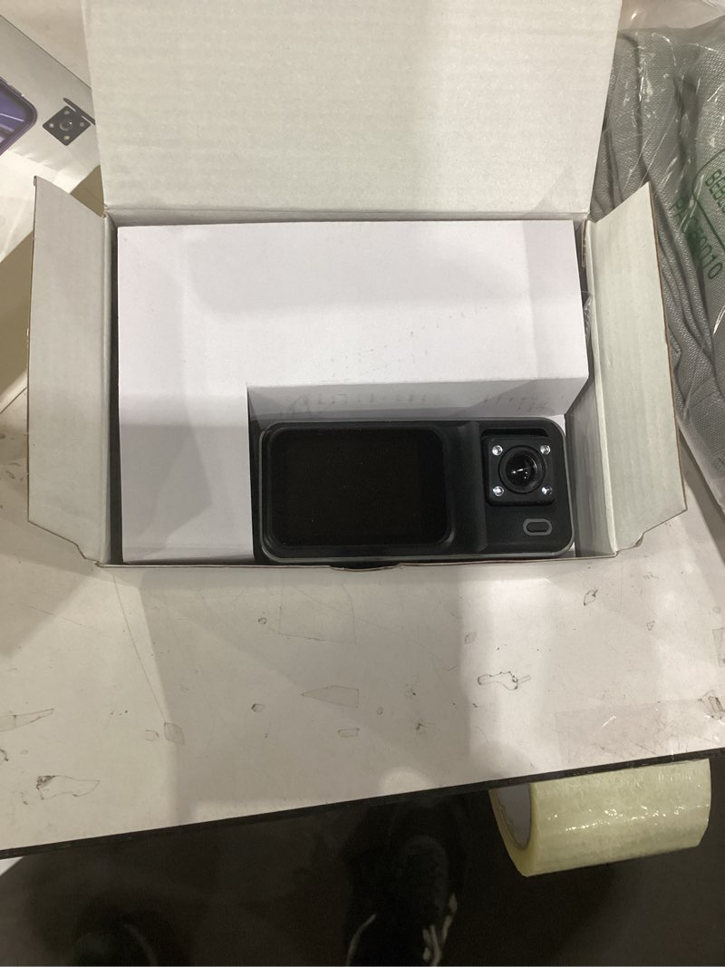 Condition photo showing Good Condition for 4k 3 channel dash cam with 64gb card, 4k+1080p+1440p dash cam front and rear inside, dash camera for cars with motion detection, 24h parking mode, super night vision, loop recording