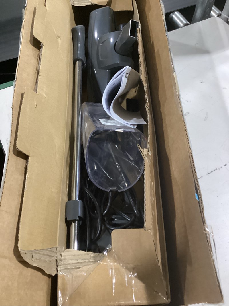 Condition photo showing Good Condition for Amazon Basics 2-in-1 Corded Stick Vacuum Cleaner, Convertible to Handheld, Lightweight (3.9 LBS), with Washable Filter, Crevice Tools, 0.5L Dust Cup, 19.7-Ft Cord, 300W, Black Vacuum Cleaner Only