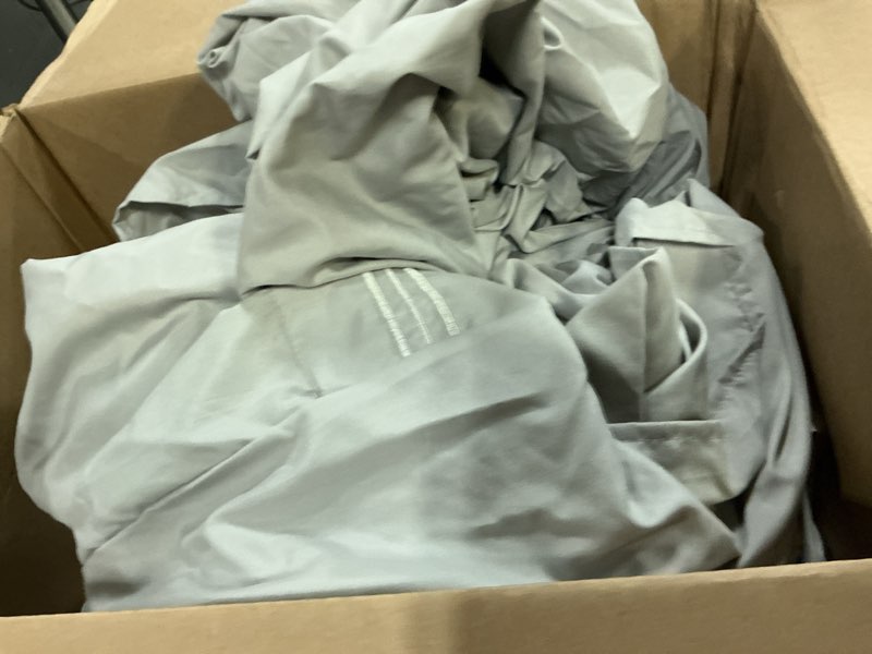 Condition photo showing New/Like New for king size 4 piece sheet set - comfy breathable & cooling sheets - hotel luxury bed sheets for women and men - deep pockets, easy-fit, soft and wrinkle free sheets - light grey oeko-tex bed sheet set 03 - light grey king