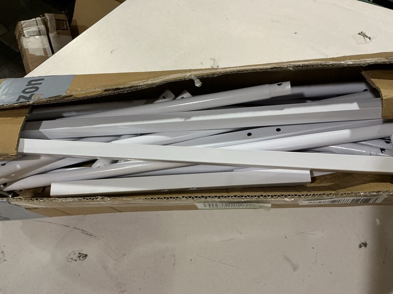 Condition photo showing As Is for 6.7FT Heart Shaped Metal Arch Backdrop Stand with Base, Love Balloon Arch Frame for Wedding Proposal Valentine's Day Engagement Birthday Party Baby Shower Decorations (White)