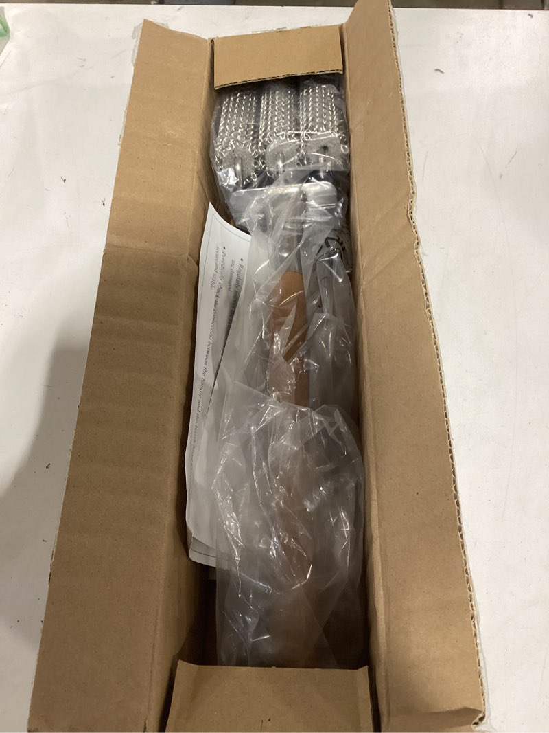 Condition photo showing Good Condition for house again grill brush bristle free, stainless steel food-grade brush head with scraper, safe bbq outdoor grill cleaning brush barbecue steam grill cleaner non wire for grill grate/long wood handle