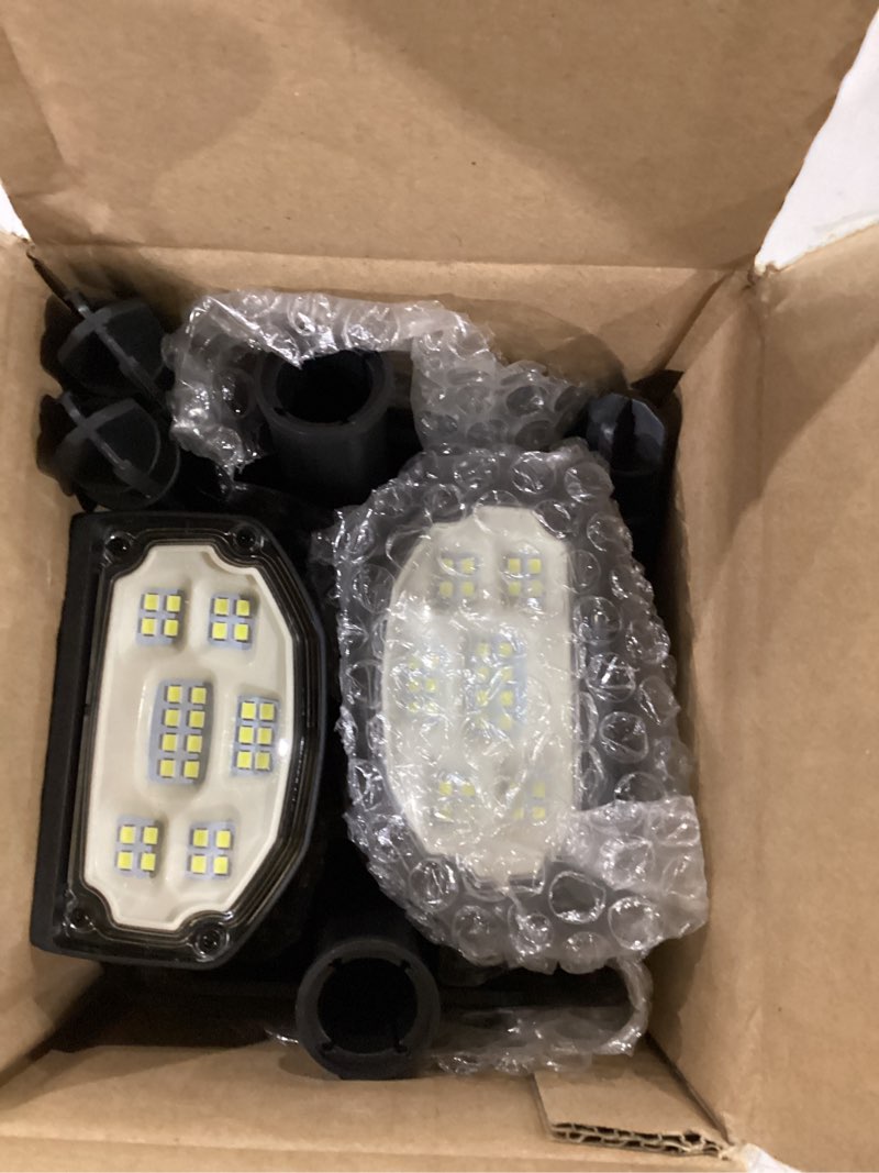 Condition photo showing Good Condition for solar spot lights outdoor ip68 waterproof, ultra-bright performance?simple modes for easier operation, auto on/off?solar powered landscape lights for garden, yard, pathway (cool white, 4 pack) 4 pack cool white