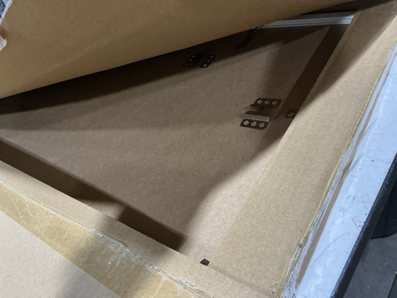 Condition photo showing Good Condition for upsimples 24x36 poster frame, display pictures 20x30 with mat or 24x36 without mat, wall hanging picture frame, white, 1 pack white 24x36
