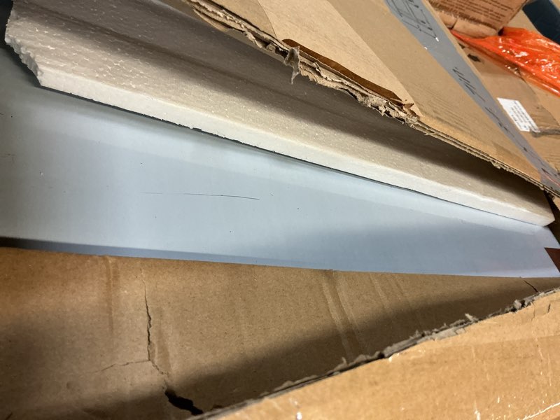 Condition photo showing As Is for ROCKPOINT Stainless Steel Table for Prep & Work with Caster Wheels 24x48 Inches, NSF Metal Commercial Kitchen Heavy Duty Table with Adjustable Under Shelf and Table Foot for Restaurant, Home and Hotel 24x48inch with Caster