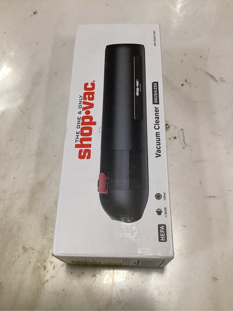 Shop-Vac Handheld Vacuum Cordless, 13000Pa Suction Power, 100W Brushless Motor, Mini Vacuum Cleaner 