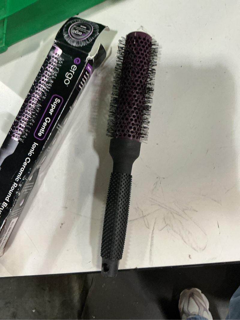 Condition photo showing Good Condition for ergo super gentle round brush for blow out - salon quality hair styling for women - roller for wet and dry hair - volumizing care blowout - erg33:1.25" medium - 1.25 inch