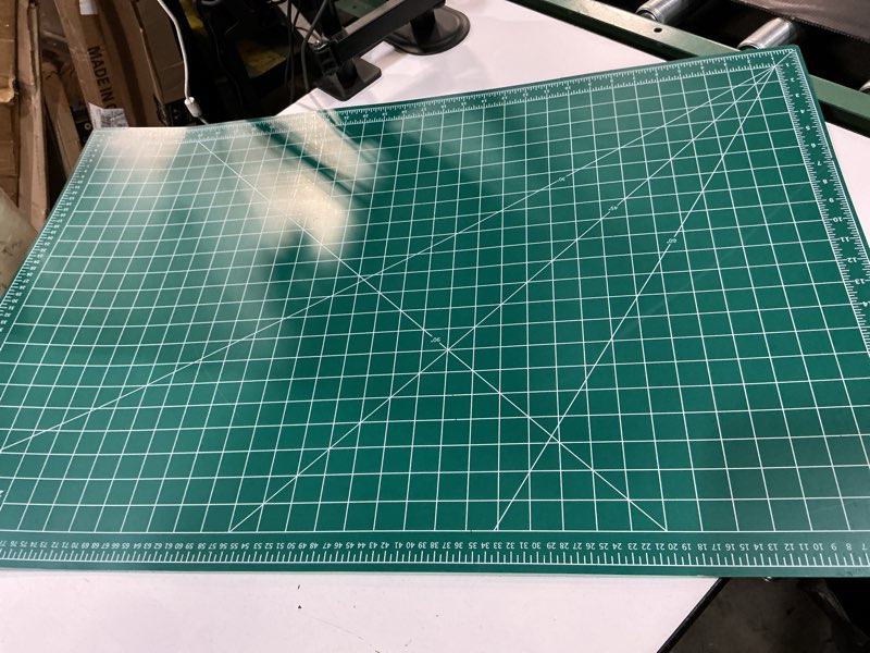 Condition photo showing Good Condition for self healing cutting mat, 23" x 35", double-sided rotary cutting mat for sewing, quilting, scrapbooking, fabric & craft cutting board, (a1), green 35"l x 23"w