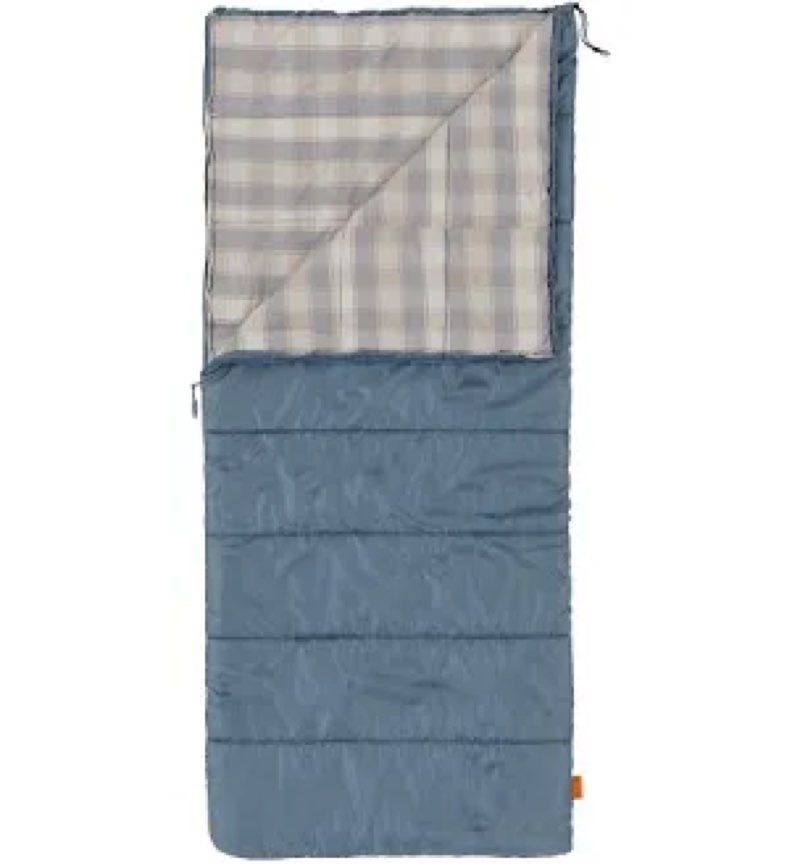 ozark trail 50f flannel lined rectangle adult sleeping bag