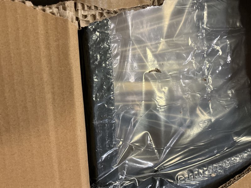 Condition photo showing New/Like New for metal legs for table trapezoid shape 28" h tall industrial table legs heavy duty metal desk legs set of 2,black trapezoid-28"h