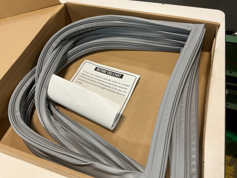 Condition photo showing Good Condition for 2 pack-w10830162 refrigerator door gasket replacement for whirlpool, kenmore, kitchen-aid refrigerator door seal, 39.7"x16.9" fridge door gasket seal fit model wrf535smbm00, kbfs20evms13, ix6hhexdsm00