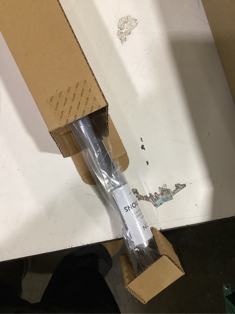 Condition photo showing New/Like New for ivilon tension curtain rod - spring tension rod for windows or shower, 54 to 90 inch. chrome 54" to 90" chrome